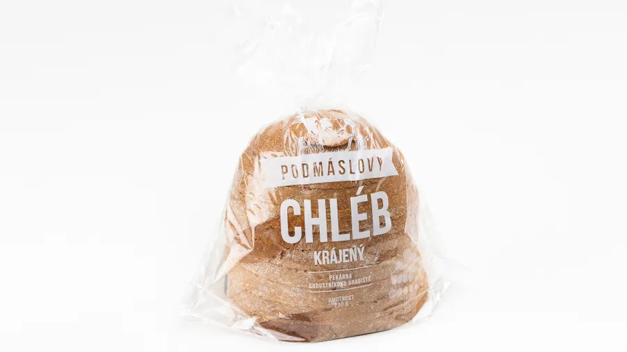 Chléb podmáslový půlený krájený